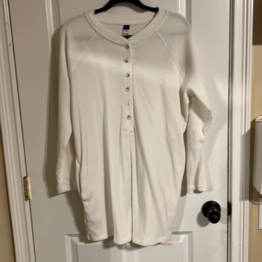 Ribbed sleep romper
